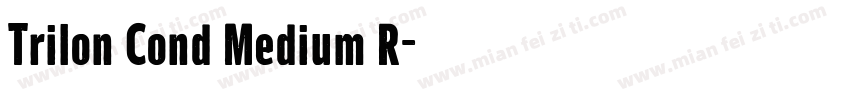 Trilon Cond Medium R字体转换